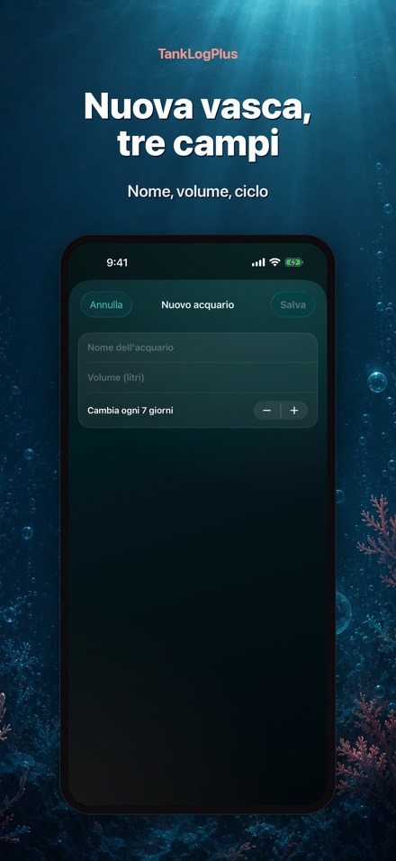 TankLogPlus: Diario acquario 9