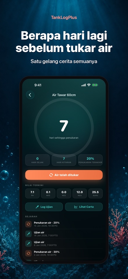 TankLogPlus: Log Akuarium