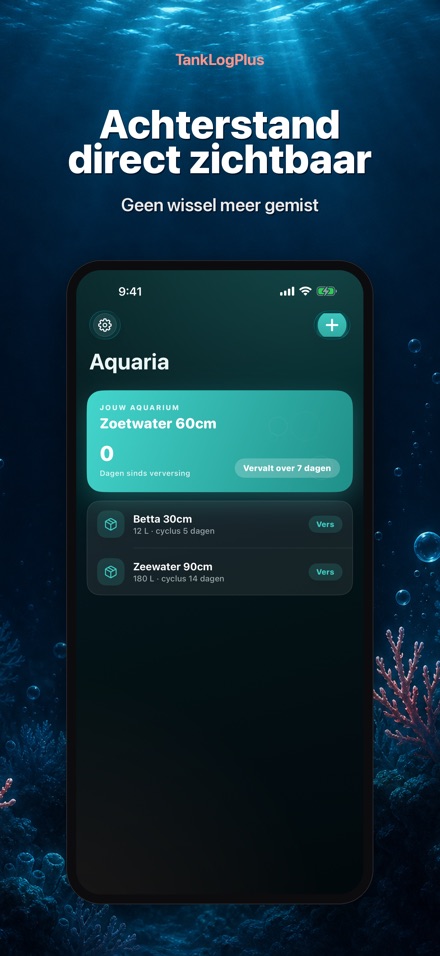 TankLogPlus: Aquarium logboek 8