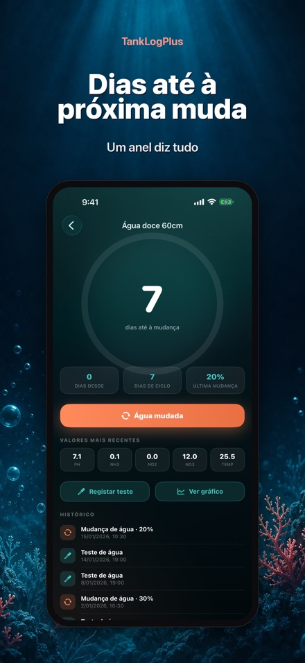 TankLogPlus: Diario aquario
