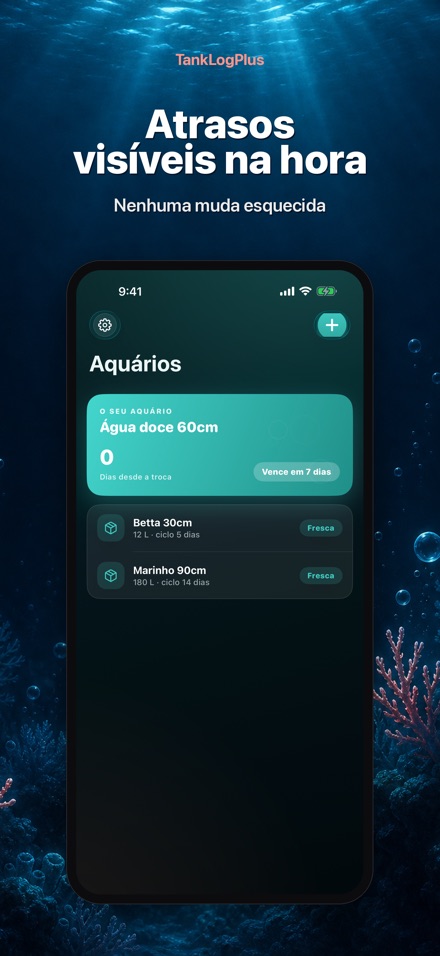 TankLogPlus: Diario aquario 8