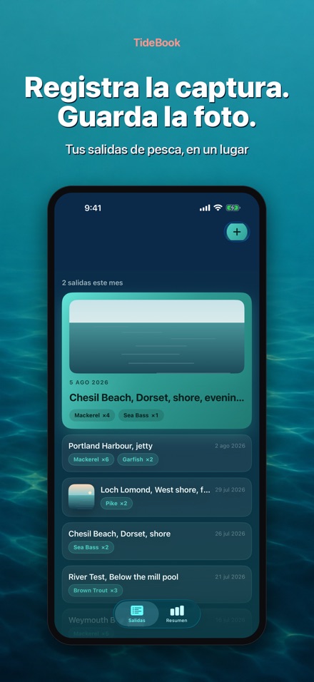 TideBook: Diario de Pesca