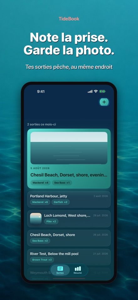 TideBook: Journal de Pêche