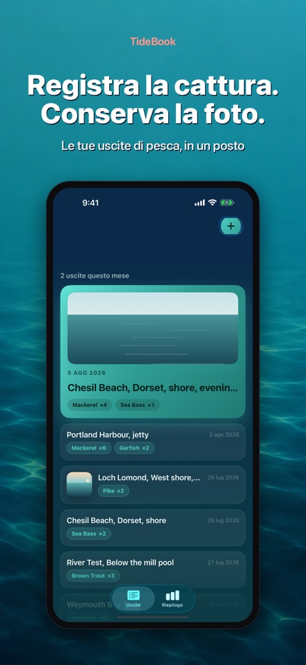 TideBook: Diario di Pesca