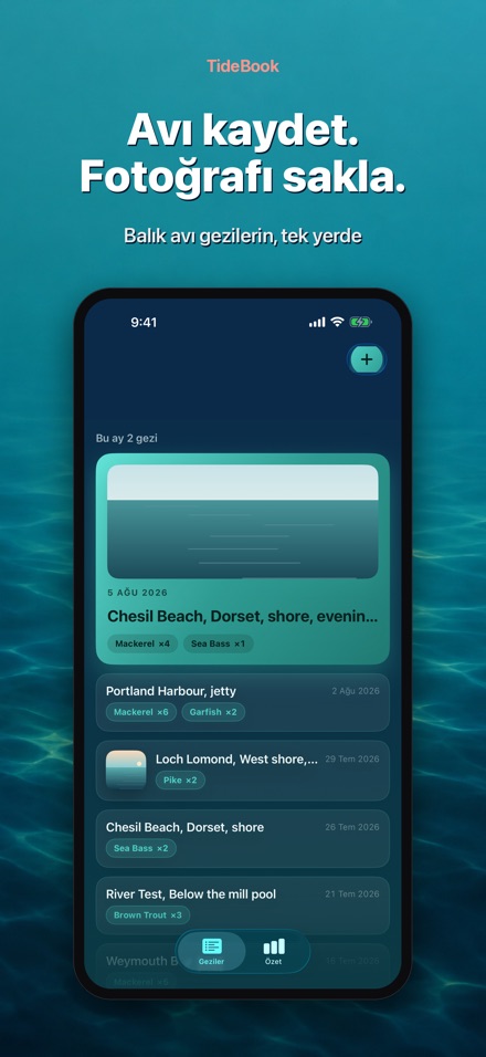 TideBook: Balık Avı Günlüğü