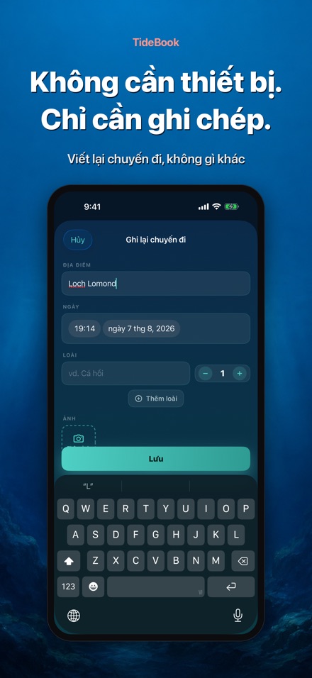 TideBook: Nhật Ký Câu Cá 8