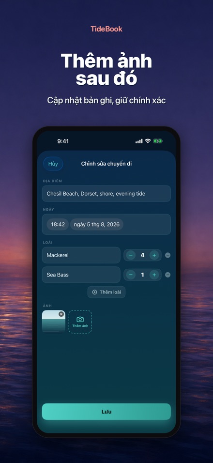 TideBook: Nhật Ký Câu Cá 10