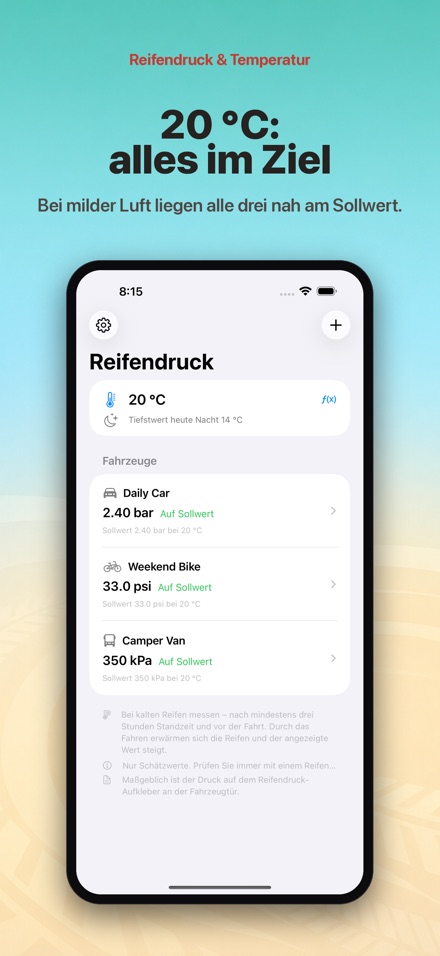 Reifendruck & Temperatur 5