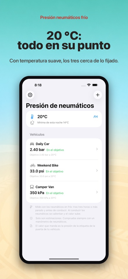 Presión de llantas y frío 5