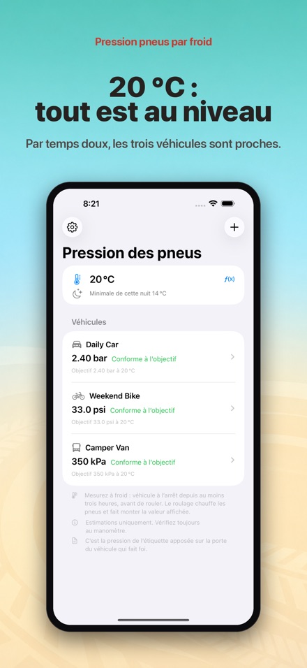 Pression pneus par froid 5