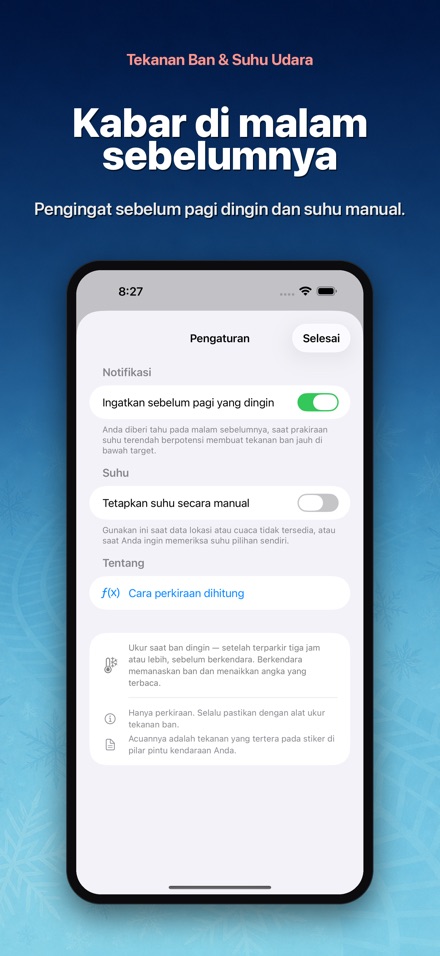 Tekanan Ban & Suhu Udara 10