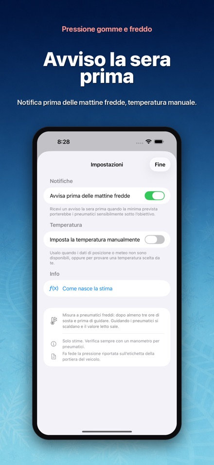 Pressione gomme e freddo 10