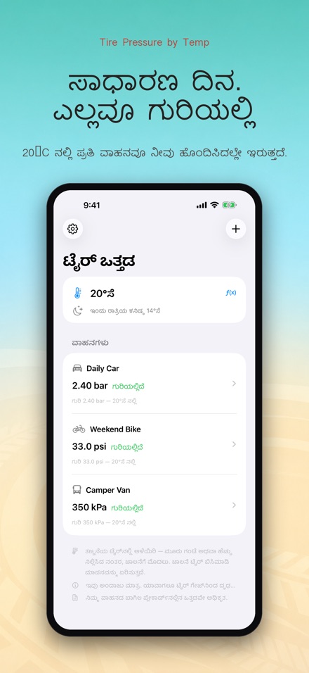 ತಾಪಮಾನದಿಂದ ಟೈರ್ ಒತ್ತಡ 5