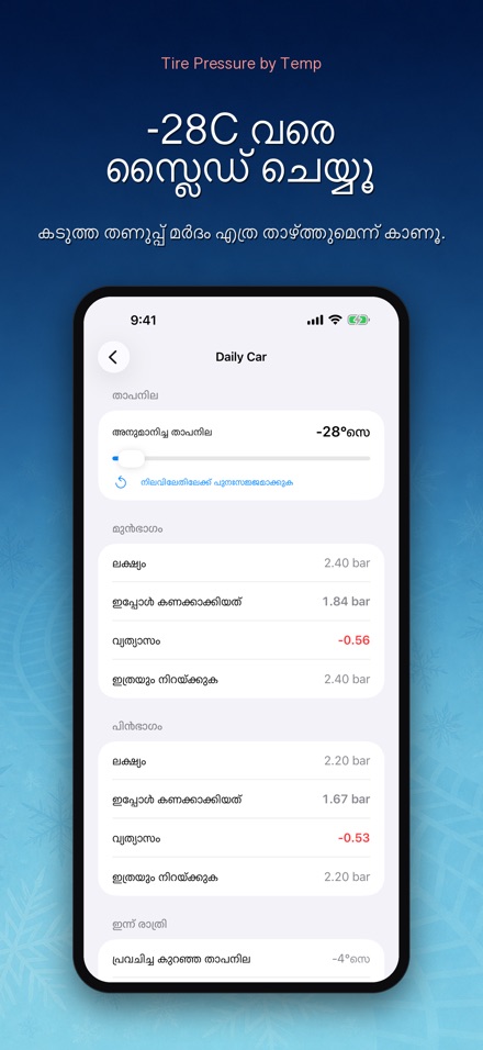 താപനില അനുസരിച്ച് ടയർ മർദം 3