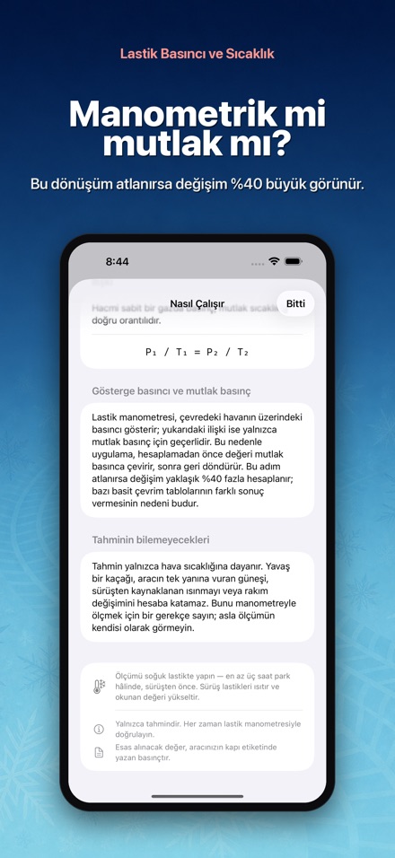 Lastik Basıncı ve Sıcaklık 9