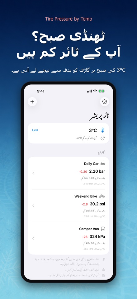 درجہ حرارت سے ٹائر پریشر