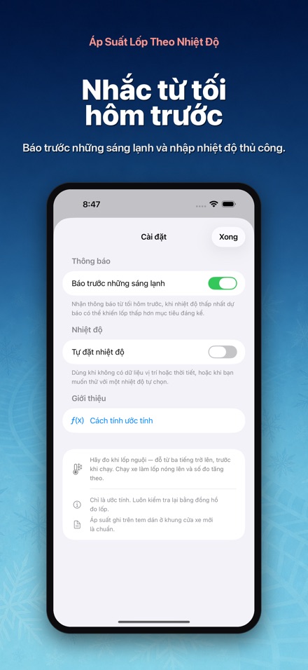 Áp Suất Lốp Theo Nhiệt Độ 10