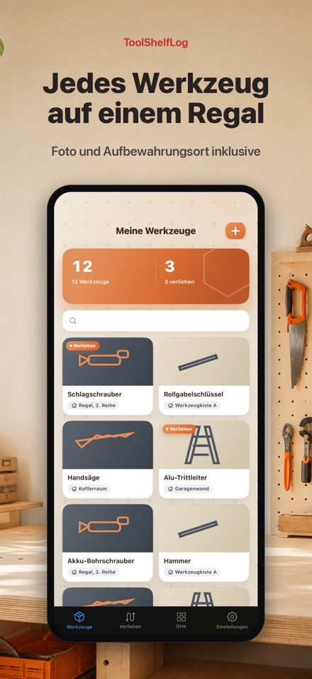 ToolShelfLog: Tool Inventory
