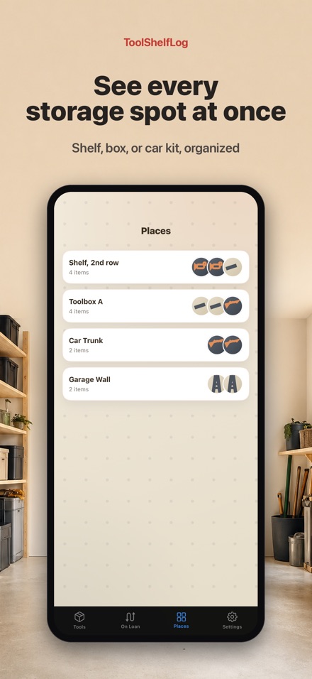 ToolShelfLog: Tool Inventory 7