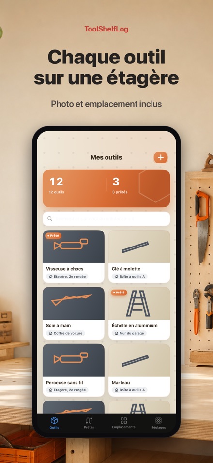 ToolShelfLog: Tool Inventory