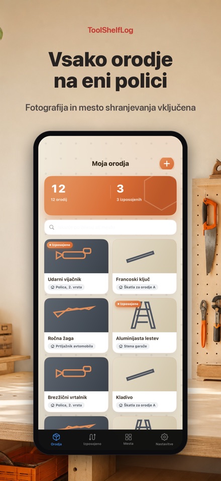ToolShelfLog: Tool Inventory