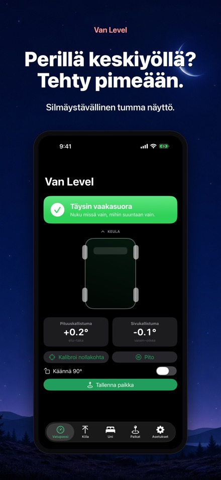 Van Level: Nuku vaakatasossa 9