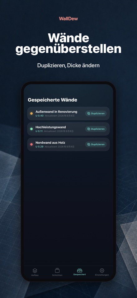 WallDew: Tauwasser Wandaufbau 8