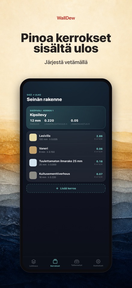 WallDew: seinän kastepiste 5