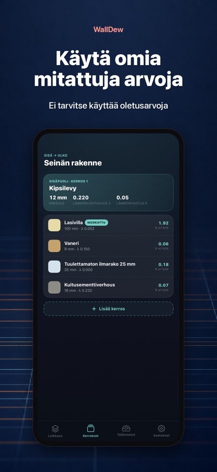 WallDew: seinän kastepiste 7