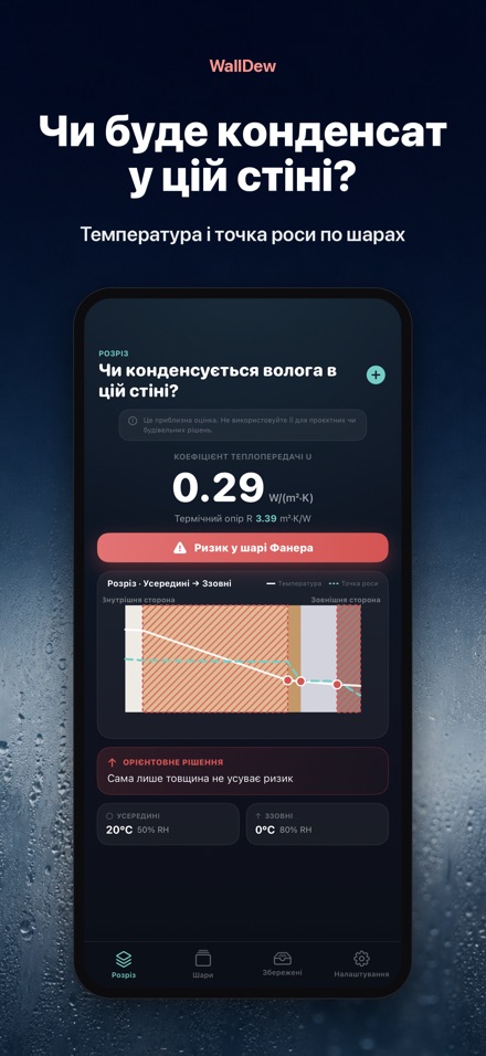 WallDew: точка роси стіни