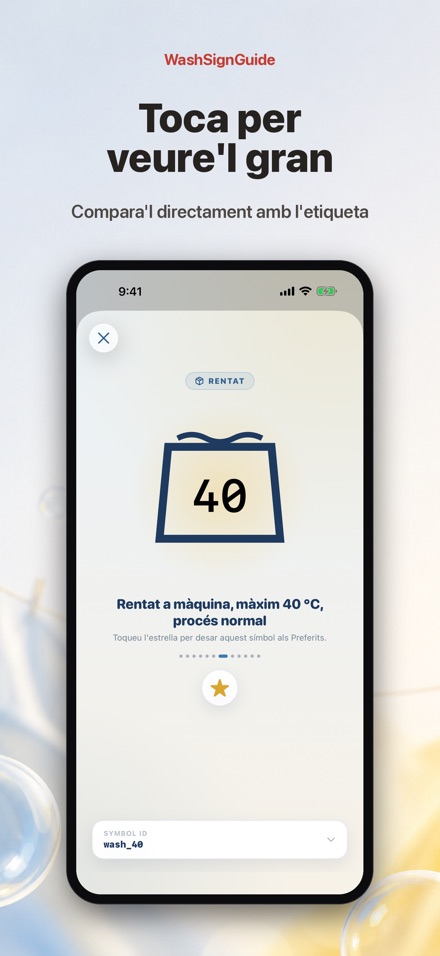 WashSignGuide: Símbols rentat 2