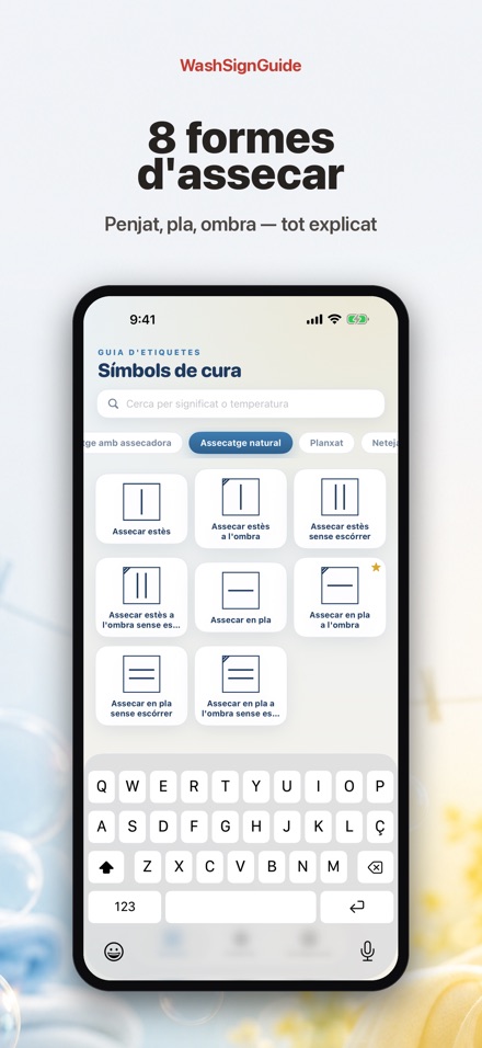 WashSignGuide: Símbols rentat 5