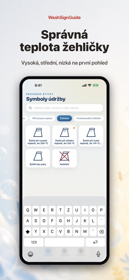 WashSignGuide: Symboly praní 6