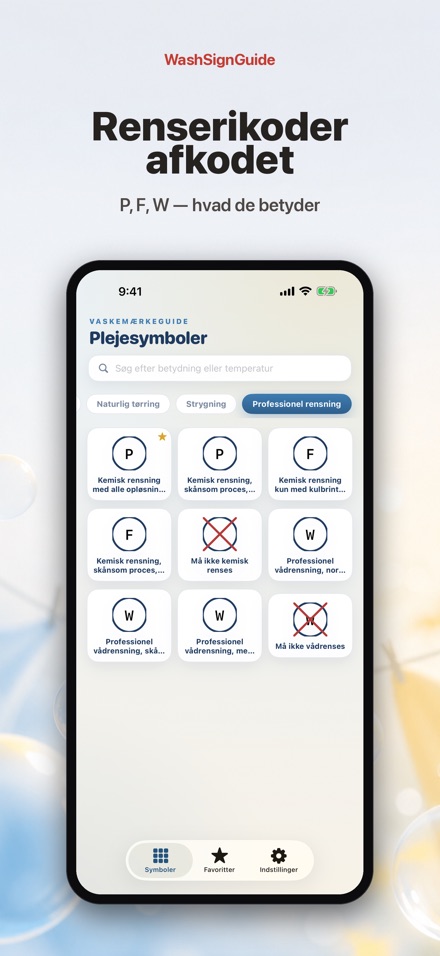 WashSignGuide: Vaskesymboler 9