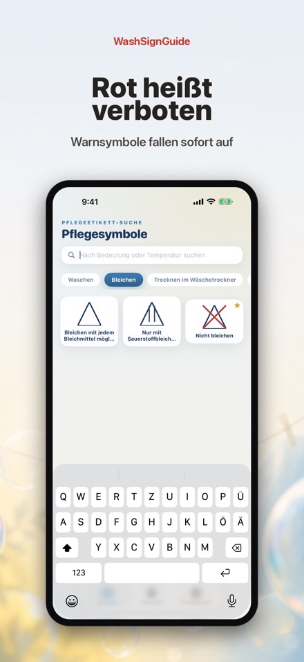 WashSignGuide: Pflegesymbole 4