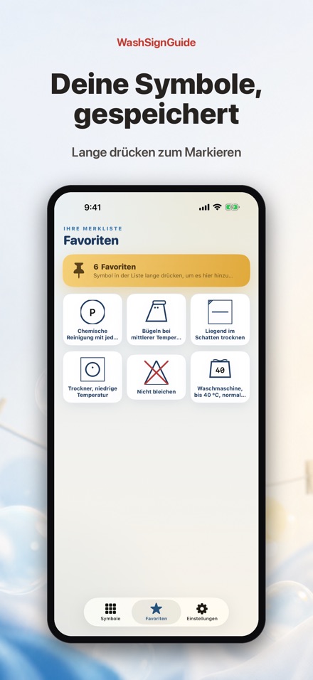 WashSignGuide: Pflegesymbole 8