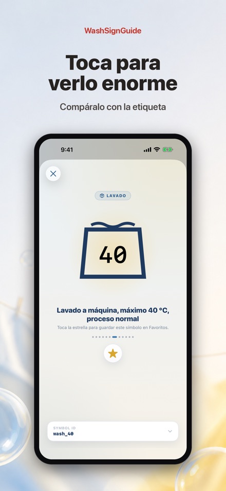 WashSignGuide: Símbolos textil 2