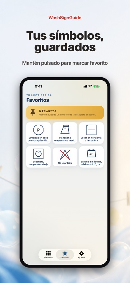 WashSignGuide: Símbolos textil 8