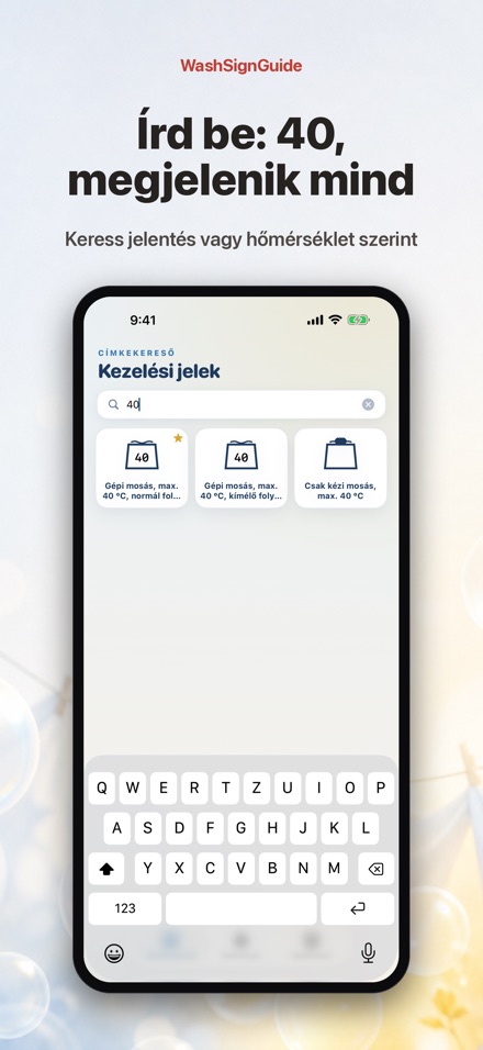 WashSignGuide: Mosási jelek 3