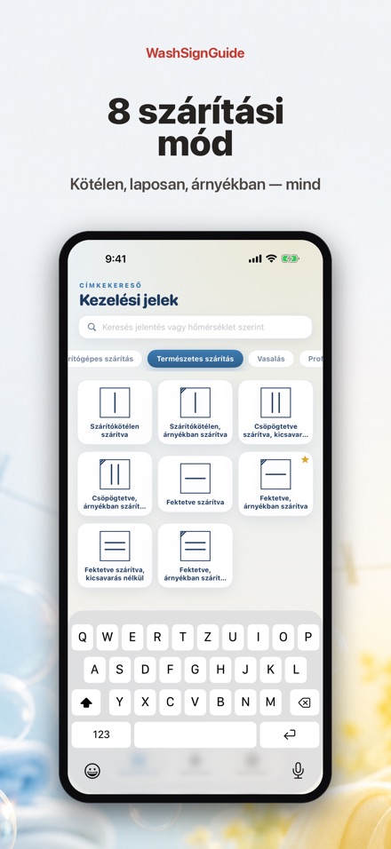 WashSignGuide: Mosási jelek 5