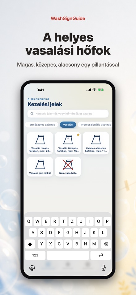 WashSignGuide: Mosási jelek 6