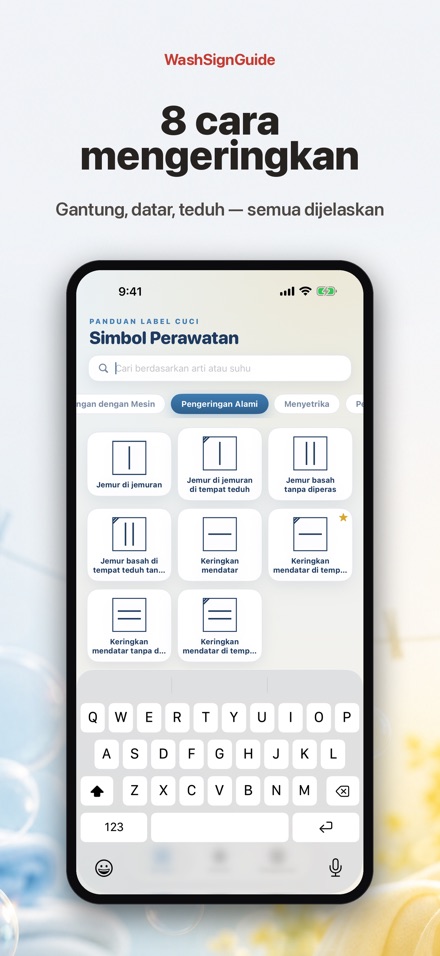WashSignGuide: Simbol Cucian 5